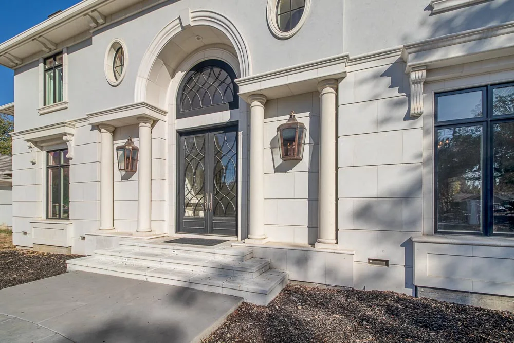 Stewart Road residence with extensive cast stone façade